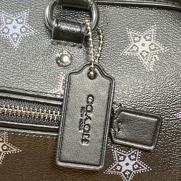 HTF NWOT COACH ROWAN SATCHEL WITH DOT STAR PRINT - Picture 16 of 16